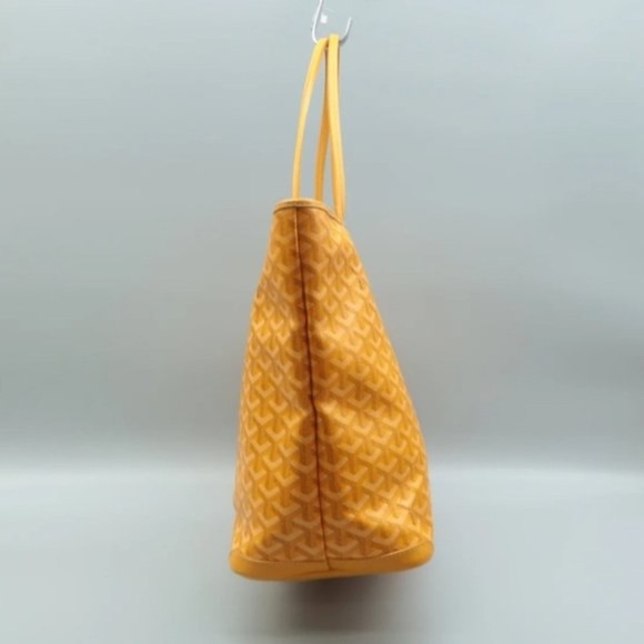 100% Authentic Goyard Yellow Leather Tote Bag - Picture 3 of 11